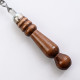 Stainless skewer 670*12*3 mm with wooden handle в Смоленске