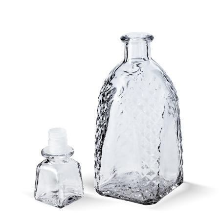Бутылка (штоф) "Арка" стеклянная 0,5 литра с пробкой  в Смоленске